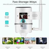 Cámara De Seguridad IP ABUNTU 5MP Wifi Exterior Resistente Al Agua Con Deteción De Humanos Visión Nocturna Y Aplicación ICSEE Para Interior Y Exterior - details 8
