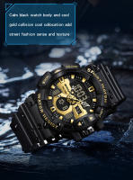Reloj Deportivo Militar Para Hombre SANDA Dual Display Pantalla Analógica Y Digital Resistente Al Agua Luz Luminosa Alarmas Relogio Masculino 3129 - details 16