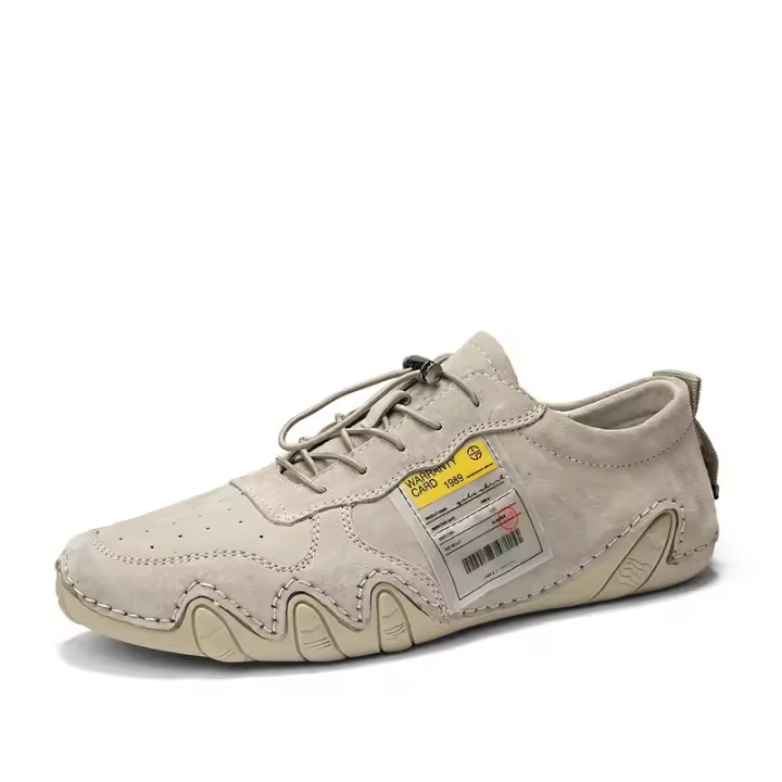 Zapatos Casuales Para Hombre CLOHOO De Cuero Genuino Ligeros Antideslizantes Para Exterior Caminar Conducir Sin Tacón - 1