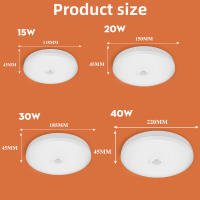 Lámpara De Techo LED Con Sensor De Movimiento 15W-40W Para Sala De Estar Pasillo Escalera Porche Iluminación Diaria 110V/220V Moderna - details 1