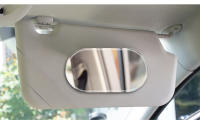 Espejo Interior De Coche Universal En Acero Inoxidable Espejo De Maquillaje Portátil Para Auto Visera Antirreflejo HD Accesorios De Estilo Para Coche - details 15