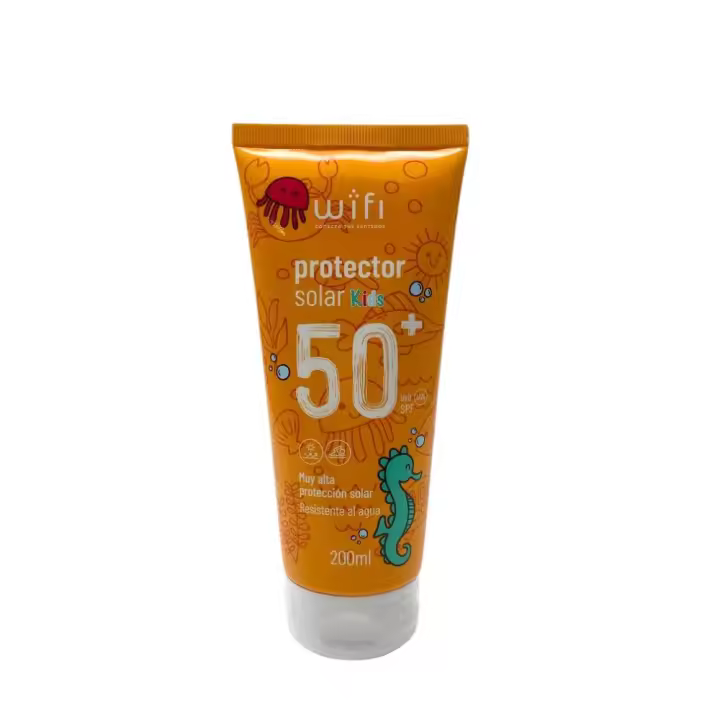Wifi Protector Solar Infantil Spf 50+ 200 ml  - Muy Alta Protección UVB/UVA - Resistente al agua - 1