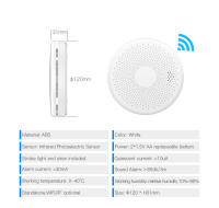 Alarma Detectora de Humo y Monóxido de Carbono con Batería，Tuya Smart Co Detector de humo, alarma de monóxido de carbono, Sensor de sonido PIR, WiFi, versión 2 en 1, salón, habitación, cocina, tienda - details 12