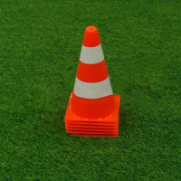 Cono Reflector De Alta Visibilidad Para Tráfico Y Parkings 1Set=10Pcs Stake De Barriada No Parking Material PVC - details 2
