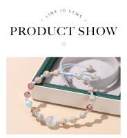 Pulsera Ajustable De Piel De Serpiente Azul Natural JD Para Mujer Estilo Dulce Con Cuentas De Ojo De Gato Joyería Regalo Tejida Con Piedra Semi-preciosa - details 2