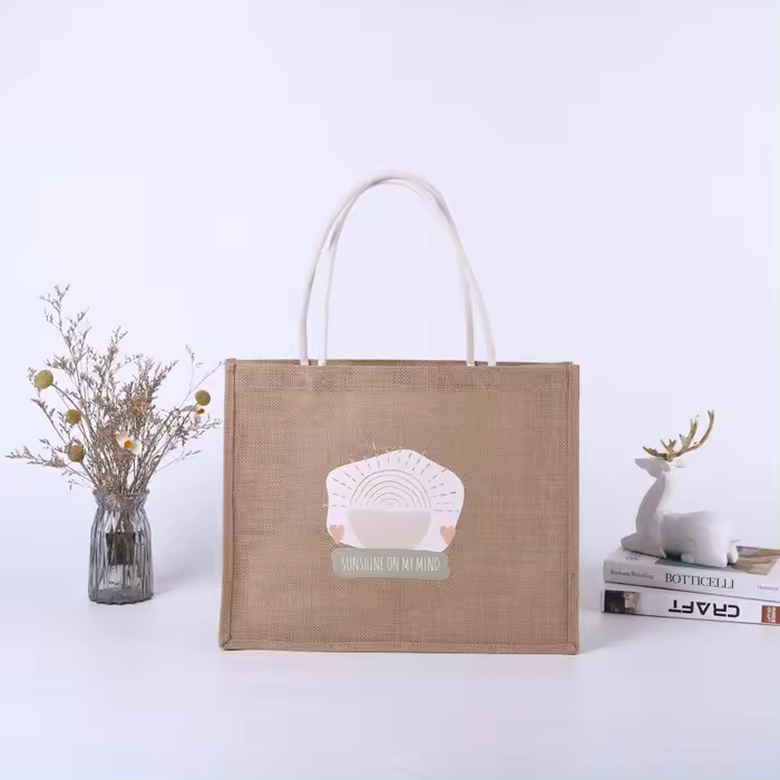 WONDER BOLSA YUTE 43X34 5X17CM DISEÑO SUNSHINE BOLSAS YUTE 43x17x34 Cms. - 1