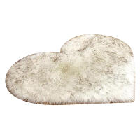 Alfombra De Pluma Para Sala De Estar Y Dormitorio En Forma De Corazón Alfombra De Acogida Para Nueva Casa Textil Grueso Diseño Moderno Para Hogar Y Hotel - details 7
