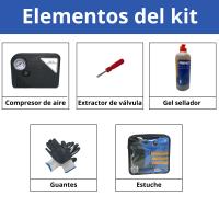 Kit Antipinchazos y Reparación de Neumáticos con Compresor de Aire Portátil – Sellador de Pinchazos Inteligente para Coche, Moto y Camión – Kit de Emergencia con Bomba de Aire y Sellante – Solución Rápida y Eficaz para Viajes y Carreteras - details 0
