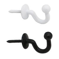 Gancho De Acero Para Colgar En La Pared Organizador De Cinturones Y Correas En Color Negro Y Blanco Accesorios Para Cocina - details 3