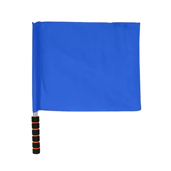 Bandera De Referee De Fútbol 1Pcs En Colores Rojo Blanco Amarillo Azul Y Verde Para Entrenamiento Y Competición Suministros De Referee - 1