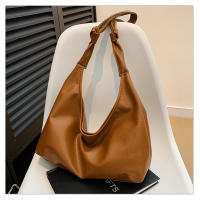 Bolso De Hombro Grande Y De Gran Capacidad Vintage 2025 Para Mujeres Bolso Cruzado De Moda Y Sencillo Con Una Corredera En Colores Negro Rojo Vino Plata Marrón Y Blanco - details 11