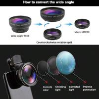 Kit De Lentes Para Cámara De Móvil 2 En 1 Clip-On 37mm 0.45X Ancha Y Macro HD 49UV Lente Super Amplia Y Macro Para Teléfonos Móviles - details 8