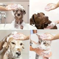 Cepillo De Baño Para Mascotas 2 En 1 Con Almacenamiento De Shampoo Y Peine De Masaje Para Perros Y Gatos Baño Sin Estrés - details 2