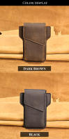 Bolsa De Cintura Casual Para Hombres Con Diseño Único De Primera Capa De Cuero Vaca Protege Mejor Tus Cosas Personales - details 2