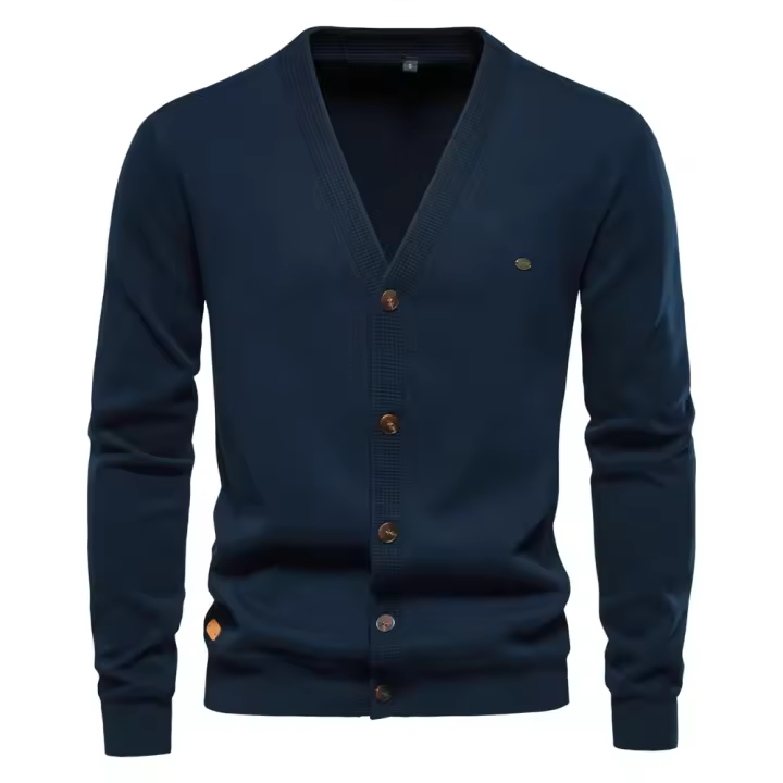 Nueva Chaqueta De Algodón AIOPESON 2024 Para Hombre Estilo Casual Monofrontal Color Sólido De Alta Calidad Para Otoño Y Invierno - 1