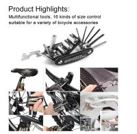 Herramienta Multifuncional De Bicicleta Portátil 16 En 1 Llave De Sockets Para Motocicleta Y Reparación De Bicicletas Herramienta De Destornillador - details 0