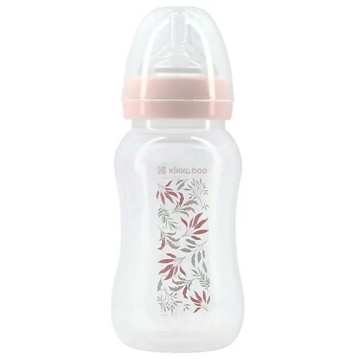 Biberão PP 330ml Kikka Boo Tropical leaves Rosa - 1