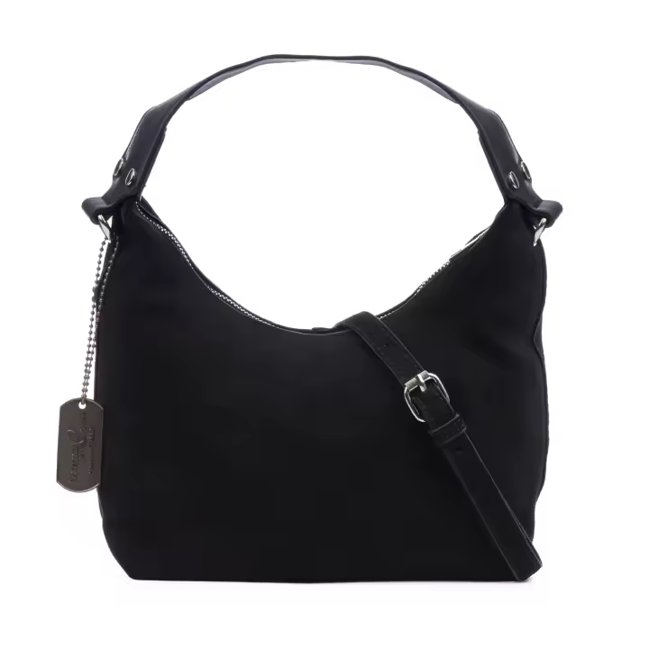 FIRENZE ARTEGIANI Atina bolso bandolera de piel auténtica gamuza. 27x10x14cm - 1