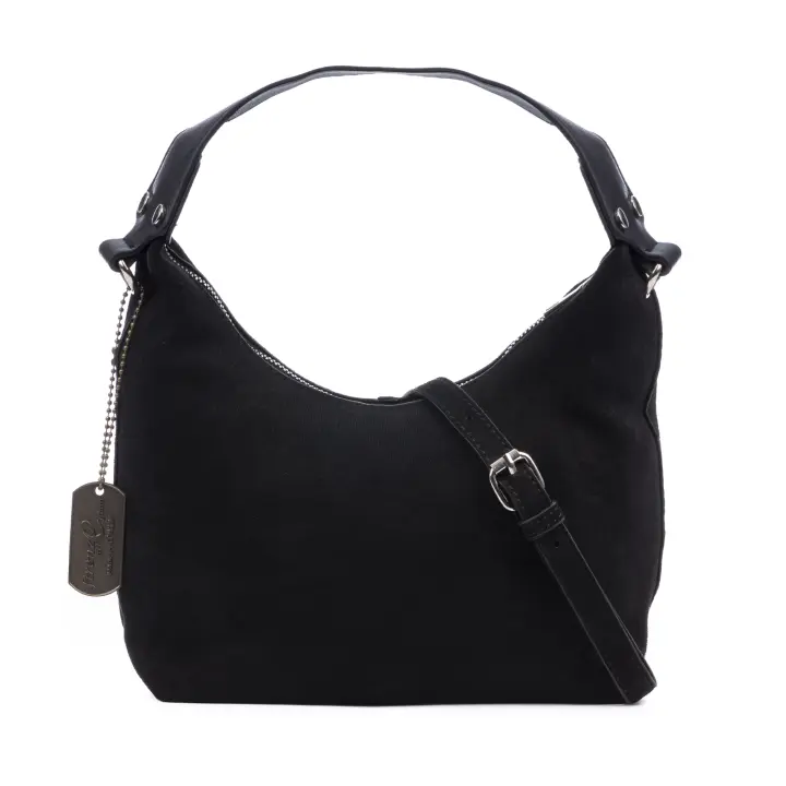 FIRENZE ARTEGIANI Atina bolso bandolera de piel auténtica gamuza. 27x10x14cm - 1