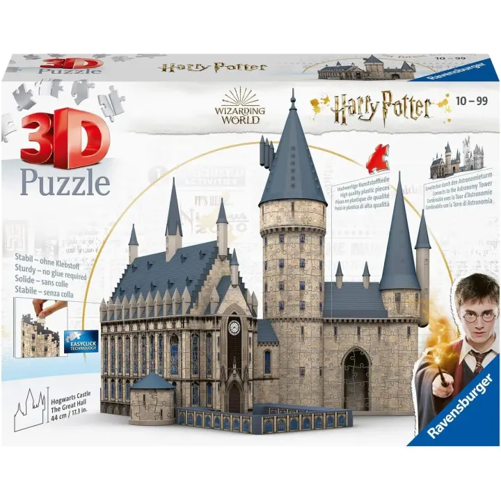 Ravensburger 3D Puzzle 11259 - Harry Potter Castillo de Hogwarts - El Gran Salón - 630 piezas - Para todos los fans de Harry Potter mayores de 10 años - 1