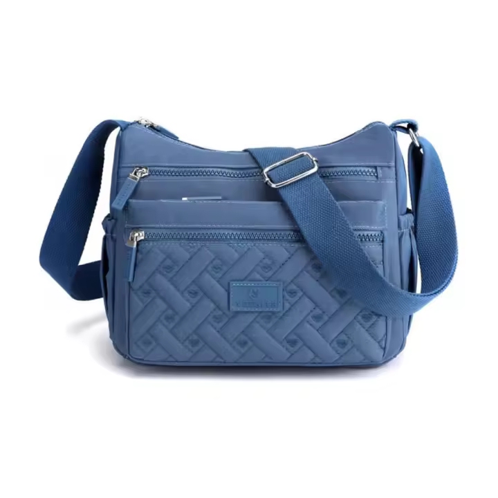 Bolso bandolera informal con múltiples bolsos para Mujer, Bolso de hombro para niños, Bolso de mano ajustable, de gran capacidad, Bolso para teléfono, para ir de - 1