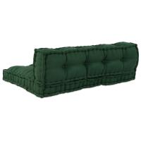 Cojín de sofá de pallet vidaXL con respaldo de tela verde - details 2