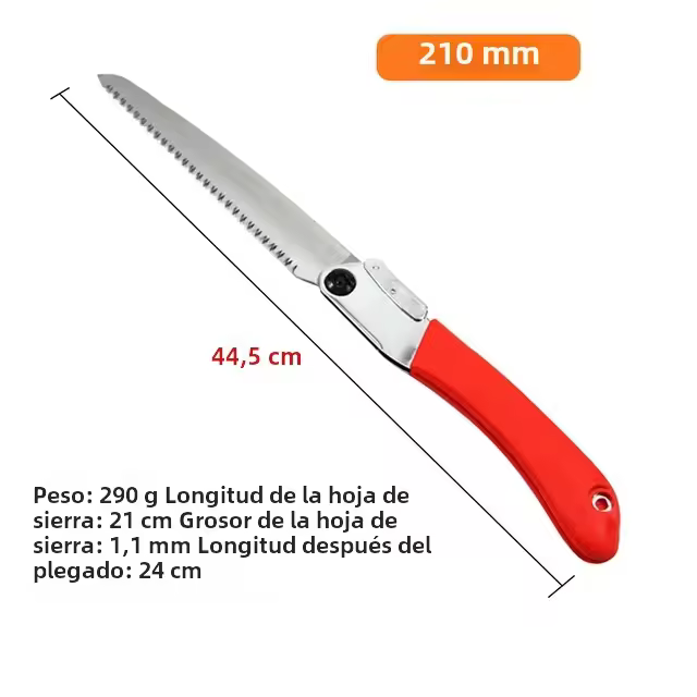 Soga De Mano Plegable Para Jardín Herramienta De Madera SK5 Con Mango Antideslizante Para Podar Árboles Frutales Y Plantas - 1