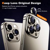 Protector De Lente De Cámara Original Para iPhone 15 16 pro Max 15 16 plus 15 16 pro Vidrio Templado De Titanio Protección - details 0