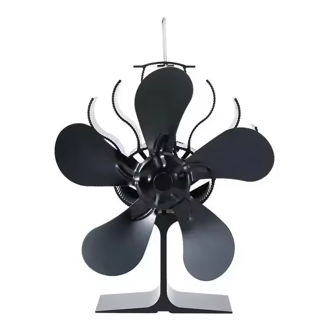 Ventilador De Calor Para Estufa De Leña Con 5 Hojas Distribuidor De Calor Eficiente Para Hogar Y Oficina Silencioso Y Ecológico - 1