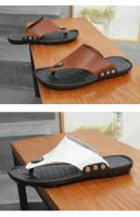 Sandalias De Verano Para Hombre MAEDEF Zapatos De Playa Antideslizantes Flip Flops De Alta Calidad Casual Mocasines De PU EVA - details 11