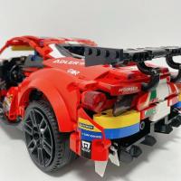Bloques De Construcción De Carreras De Física Técnica 488 GTE AF Para Niños Modelo De Coche Deportivo Compatible Con 42125 Juguete De Montaje Para Niños - details 4