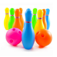 Juego De Bowling Interior 10 Piezas Con 2 Bolas De 6 Cm Juego Interactivo De Pista De Bolas Divertido Para Fiestas Deportes - details 2