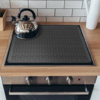 Alfombrilla De Silicona Para Estufa Eléctrica Protector De Encimera De Vidrio Cubierta Para Estufa Eléctrica Estilo Clásico Forma Rectangular - details 0