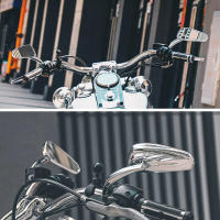 Espejos Retrovisores Traseros Para Motocicleta De Alta Calidad En Aluminio Para Harley Davidson Sportster Iron 883 Street Glide Para Conducción - details 2