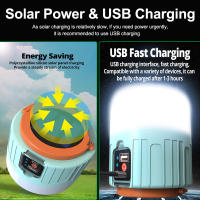 Lámpara De Camping LED Solar 1000W Recargable USB Impermeable Para Luces De Emergencia Y BBQ Camping Portátil Lanternas Para Tienda De Acampar - details 4