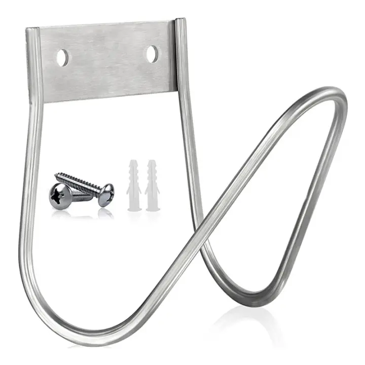 Colgador de manguera de jardín resistente, montaje en pared para manguera de agua, cables de extensión, manguera de compresor de aire - 1