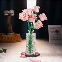 Regalo De Rosas Eterna Para Parejas Juguete De Bloques De Construcción Para Niñas Y Niños Material Plástico PP Empaquetado En Saco - details 0