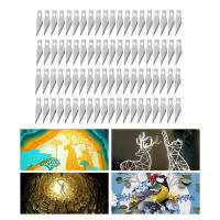 100/50pcs Hojas De Acero Inoxidable Para Grabado Metal Herramienta De Grabado En Madera Hojas De Corte De Cirugía Calpul Sustitución Para Artesanía Y Metalurgia - details 3