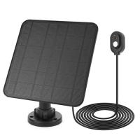 Panel Solar Recargable 4W/6W 5V Para Cámara De Seguridad Arlo pro 5S/4/3 Con Soporte De Pared Ajustable Monocrystalline Silicon - details 5
