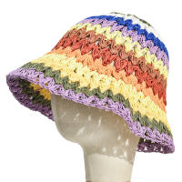 Sombrero De Paja Plegable Para Mujer Protección UV Sombrero De Playa Y Viaje Al Aire Libre Sombrero De Pescador Con Alas Anchas Estilo Panama Gorra De Baño - details 4