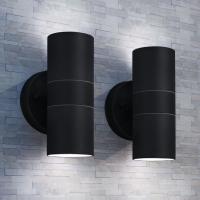 vidaXL Lámpara de pared exterior 2 uds acero ascendente/descendente - details 0
