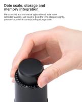 Tapa De Vino De Vacío 1/2PCS Almacenamiento De Memoria Estilo Empuñadura Negro Herramientas De Barra Tapa De Botella De Vino Ecológica Fácil De Usar - details 9