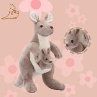Muñeco De Peluche Kangaroo Con Madre Y Bebé Juguetes Creativos Para Regalar En Cumpleaños Relleno De Algodón PP Adecuado Para Niños De 3 a 12 Años - details 0