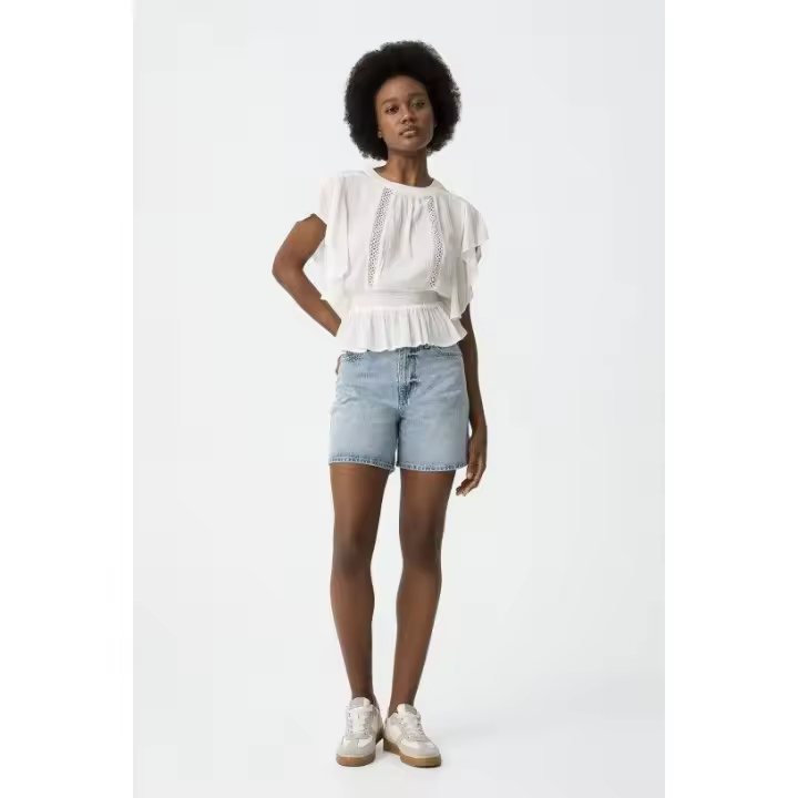 Faldas y shorts Marcas Mujer Ropa Tiffosi Tiffosi mujer  Short vaquero -Tiffosi- Lana_36 C10 azul claro - 1