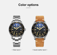 Reloj De Pulsera Automático De Cuero Vintage ADDIESDIVE Para Hombre Resistente Al Agua Acero Inoxidable Estilo Casual Europeo Y Americano - details 3