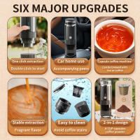 Cafetera de cápsulas Americana KCUP Eléctrica inalámbrica, cafetera de Goteo portágil para Uso doméstico, funcionamiento Automático, fácil de limpar - details 1