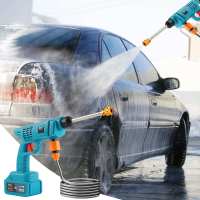 300W Lavadora de alta presión inalámbrica, pistola de agua pulverizada, boquilla de agua a presión para lavado de coches eléctrica, máquina de limpieza para batería Makit de 18V - details 3
