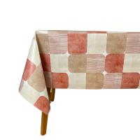 Mantel Hulehule Tex - Huletec Cuadros Rojo, Gris, Ocre, Marrón Impermeable PVC Anti manchas Añade Calidez y Estilo a tu Mesa - details 2