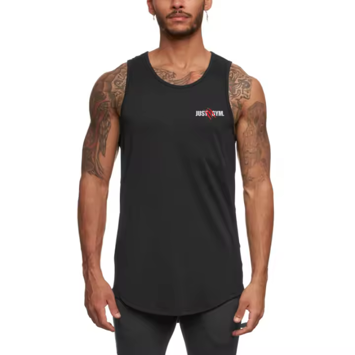 Summer Men Casual Mesh Breathable Vest Bodybuilding Fitness Tank Tops Sportswear Workout Undershirt Male Sleeveless Shirts - 1
