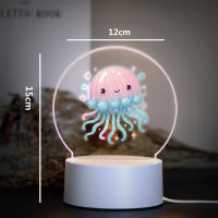 Lámpara Nocturna 3D Mermaid Para Decoración De Habitación Infantil Luz LED De Ambiente Con Iluminación Suave Para Dormitorio - details 3